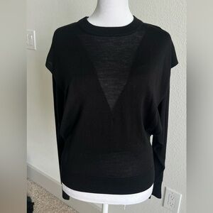 IRO Black Merino Wool & Silk blend Sweater